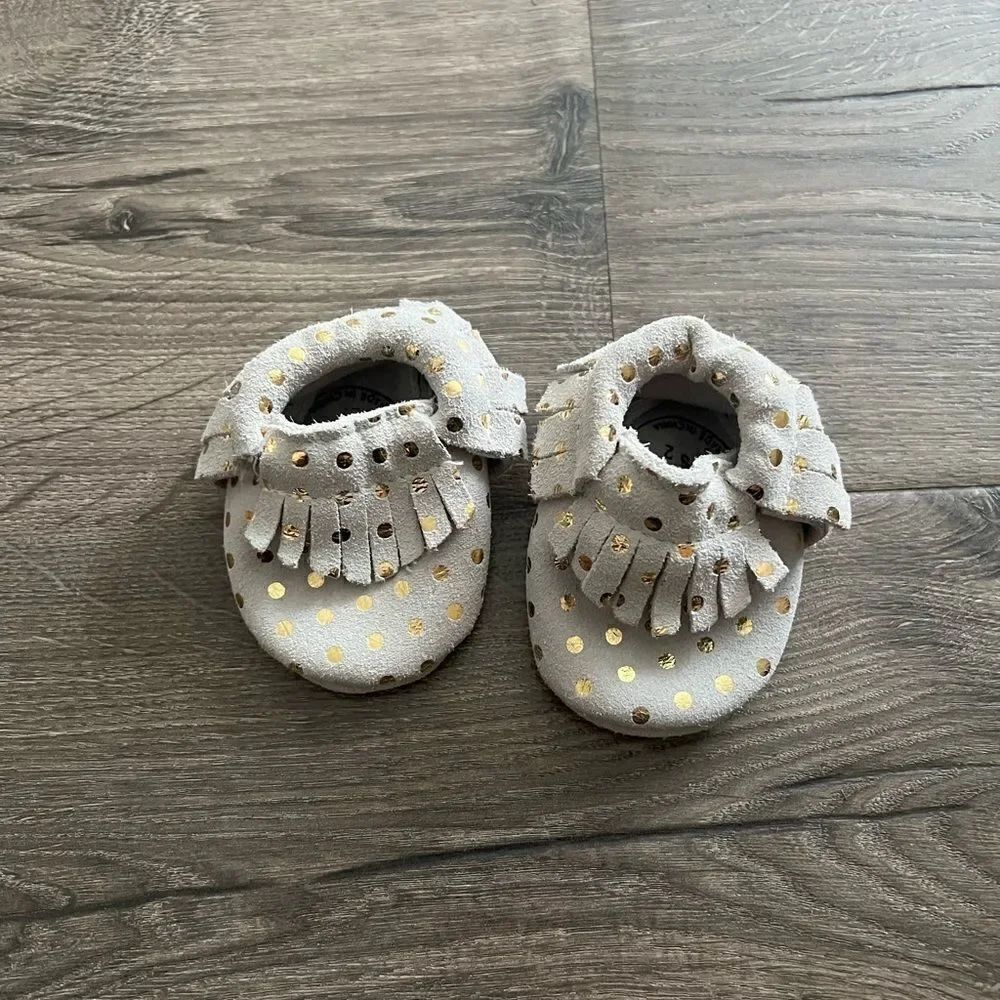 Bird Rock Baby Leather Moccasins size 2